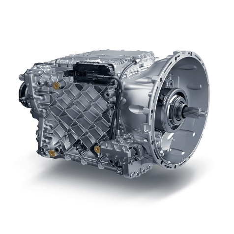 Kifaa cha gia ya gari rangi ya fedha kwenye sehemu nyeupe.