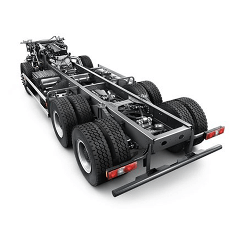 Vragmotor se wiele en onderstel sonder bak of kajuit.